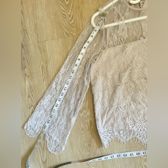 Coquette  Blouse AEO Lace Ruffle Top XL Ethereal - Picture 13 of 16